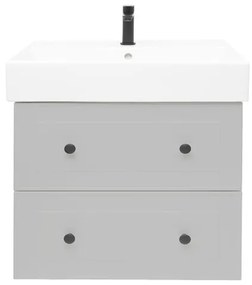 Kúpeľňová skrinka s umývadlom Naturel Forli 80x53x46 cm v šedej farbe mat FORLI80GMUSAT, 1 ks