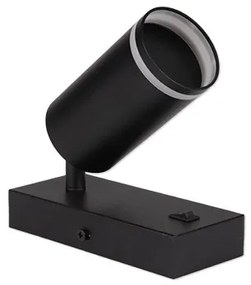Nástenné bodové svietidlo 1xGU10/35W/230V čierna