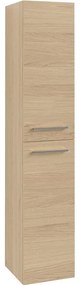 VILLEROY &amp; BOCH Avento závesná vysoká skrinka, 2 dvierka, pánty vľavo, 350 x 372 x 1760 mm, Nordic Oak, A89400VJ