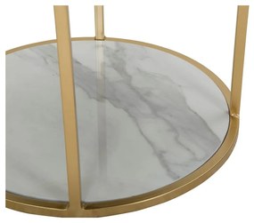 Nočný stolík v čierno-zlatej farbe Montpellier – Mauro Ferretti