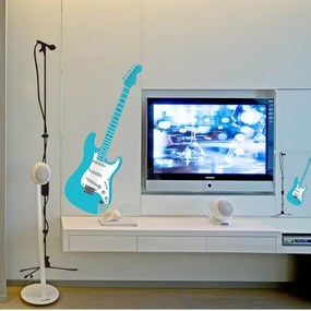 Veselá Stena Samolepka na stenu na stenu Elektrická gitara