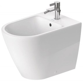 DURAVIT D-Neo samostatne stojací bidet ku stene, s otvorom, s prepadom, 370 x 580 mm, biela, 2295100000