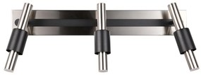 Čierne/v striebornej farbe LED bodové svietidlo 20,5x63 cm Ikaris – Trio Select