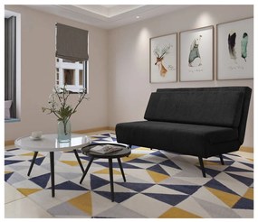 Antracitovosivá menčestrová rozkladacia pohovka 140 cm Mallory – Støraa