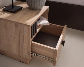 Nočný stolík Almo, dub estana/antracit