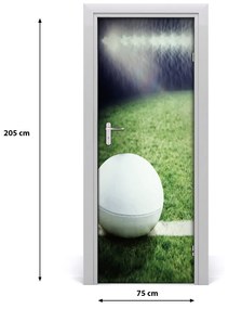 Fototapeta samolepiace na dvere loptu na rugby 75x205 cm