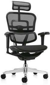 ANTARES Manažérska kancelárska stolička ERGOHUMAN 2 ULTRA čierna čalúnený sedák