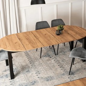 Rozkladací stôl RAMON 103–223 cm Dub Craft / Čierna