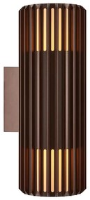 Nordlux - Vonkajšie nástenné svietidlo ALUDRA 2xE27/15W/230V IP54 hnedá