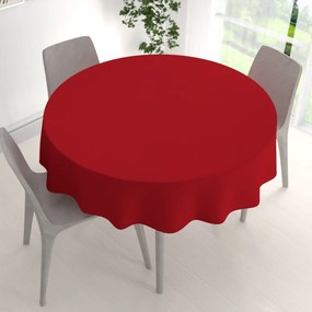 Biante Dekoračný okrúhly obrus BKU-104 Sýto červený Ø 110 cm