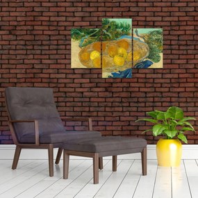 Obraz - Vincent van Gogh, Still Life of  Oranges and Lemons with  Blue Gloves, reprodukcia (90x60 cm)