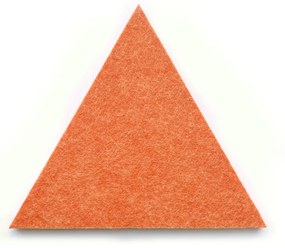 Akustická nástenka, trojuholník, 20x20x20 cm, 20 ks, oranžová