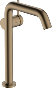 Hansgrohe Tecturis S, páková batéria pre umývadlovú misu 240 Fine CoolStart EcoSmart+ s odtokovou súpravou, kartáčovaný bronz, HAN-73370140