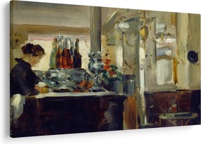Obraz - Style of Edouard Manet, Bon Bock Cafe, reprodukcia (90x60 cm)