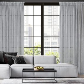 ZÁVES NA PÁSKE REGINA 135X270 CM STRIEBORNÁ