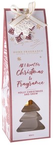 Vonný difuzér Holly Christmass and snow, 100 ml, svieža bavlna