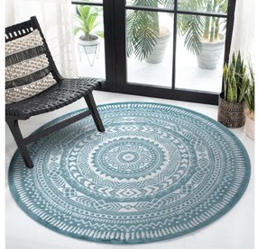 Dywany Łuszczów, Kusový koberec Napkin blue kruh, 200x200 (priemer) kruh, modrá, chodba / predsieň