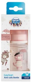 Canpol Babies fľaša so širokým hrdlom Bonjour Paris ružová 120ml