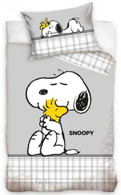 Carbotex Obliečky do postieľky 100x135 + 40x60 cm - Snoopy Najlepší kamaráti