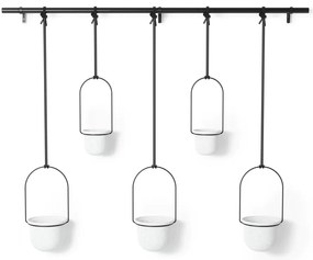 Plastové obaly na kvetináče v súprave 5 ks na bylinky/závesné ø 7,5 cm Triflora – Umbra