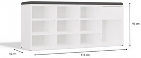 Botník Telos 1 (biela). Akcia -20%. Vlastná spoľahlivá doprava až k Vám domov. 1132576