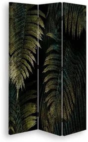 Gario Paraván Leaf in the Dark Rozmery: 110 x 170 cm, Prevedenie: Otočný paraván 360°