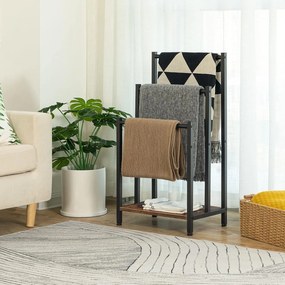 Vešiak na uteráky Vasagle Leon hnedý/čierny