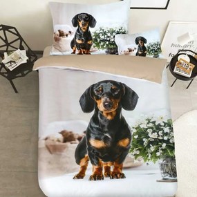 Posteľné obliečky PETTY BADGER 3-dielna sada 140x200 cm