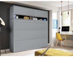 Sklápacia posteľ Concept Pro II, Farby: šedý, Rozmer postele: 140x200