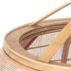 Orientálne závesné svietidlo hnedé 58 cm - Pascal