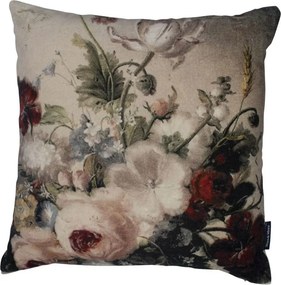 Zamatový vankúš rozkvitnuté kvety Flowers 6 - 45 * 45 * 15cm