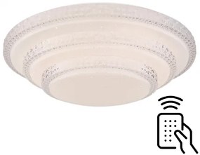 GLOBO SMART LIGHT 48005FSH-30 MAGNIFIQUE stmievateľné stropné LED svietidlo 495 mm 30W/2300lm 3000-6500K IP20 biela s diaľkovým ovládaním, starlight efekt