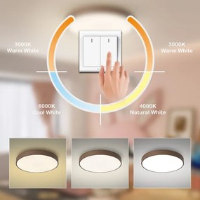 Brilagi - LED Stropné svietidlo POOL LED/60W/230V 3000/4000/6000K 60 cm hnedá