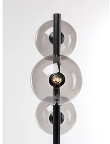 Three Balls Matt Black stojacia lampa čierna 160cm