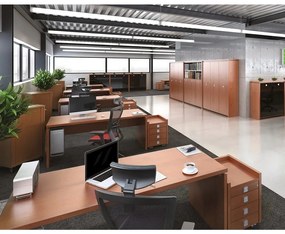 Konferenčný stolík Verno+ S 120 x 100 cm, orech / oranžová