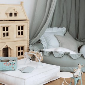 Baldachýn bavlnený púštne zelená maxi