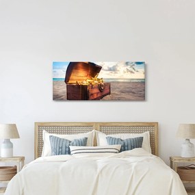 Obraz - Poklad na pláži (120x50 cm)