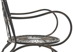 Kovová stolička Sheela s područkami - Bronzová