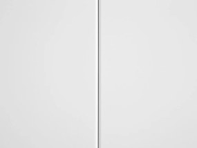 3-dverová kovová LED skrinka biela NEWPORT Beliani