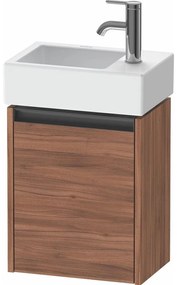 DURAVIT Ketho 2 závesná skrinka pod umývadielko, 1 dvierka, pánty vľavo, 364 x 238 x 440 mm, orech prírodný, K25071L79790000