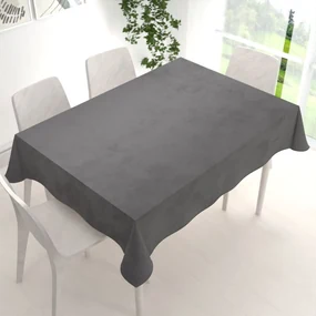 Biante Zamatový obdĺžnikový obrus Velvet Premium SVP-017 Tmavo sivý 140x200 cm