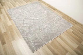 Koberec Opal F438A sivý / strieborný / krémový