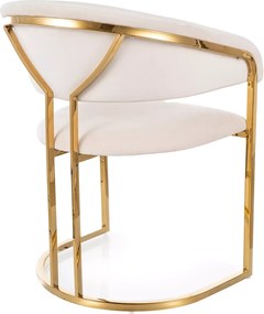 SI Tulipe Velvet stolička svetlo béžová