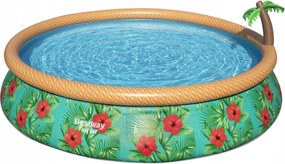 Rozperný bazénik s rozprašovačom pre deti Tropický 457 x 84 cm 15FT Bestway