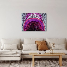 Abstraktný obraz - fialové vetvy (70x50 cm)