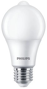 LED žiarovka E27 A60 8W = 60W 806lm 2700K Warm 280° PHILIPS Senzor pohybu a súmraku