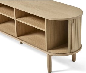 TV stolík v dekore duba v prírodnej farbe 180x56x40 cm Meta – Unique Furniture