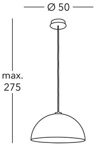 Kolarz A1339.31.Co.VinAu/50- Luster na lanku CULT 1xE27/100W/230V pr. 50 cm zlatá