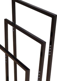 Tutumi Tutumi, 3-ramenný kovový stojan na uteráky 600x260x1000 mm 391840, čierna matná, HOM-01003