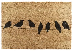 Rohožka z kokosového vlákna 60x90 cm Birds On a Wire – Artsy Doormats